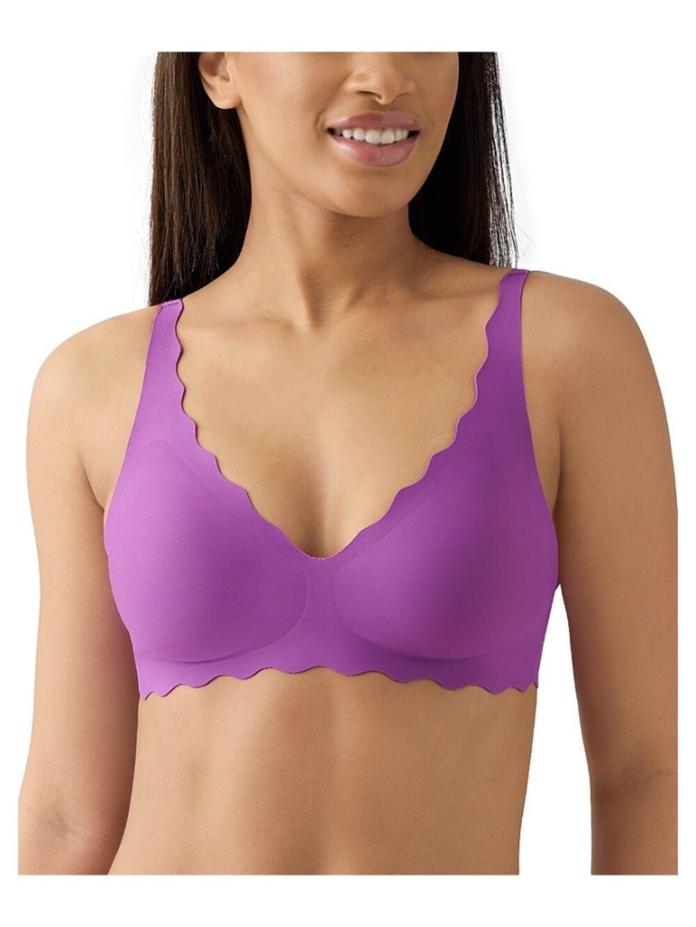 b.tempt'd by Wacoal B.Wow'd Wire Free Comfort Bra Sparkling Grape Size L NWT